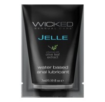 Wicked Jelle Waterbased Anal Lubricant 3ml Foil